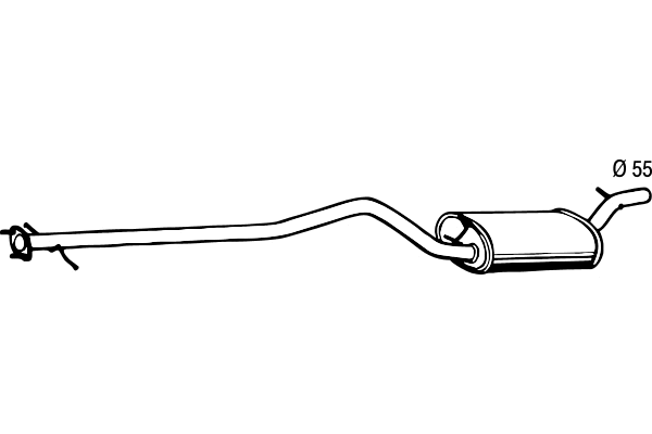 Centre Muffler (P2677)