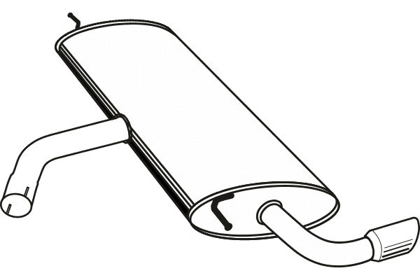 Rear Muffler (P72108)