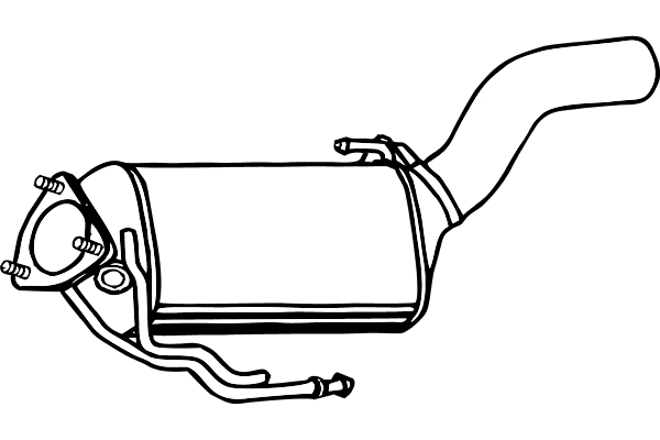 Soot/Particulate Filter, exhaust system (P9973DPF)