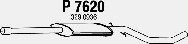 Centre Muffler (P7620)