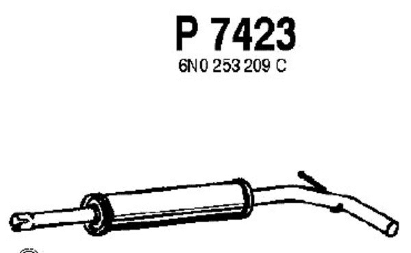 Centre Muffler (P7423)