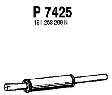 Centre Muffler (P7425)