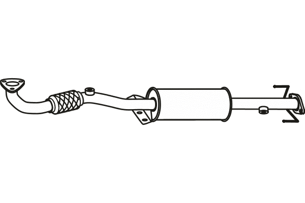 Soot/Particulate Filter, exhaust system (P9824DPF)