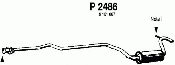Centre Muffler (P2486)