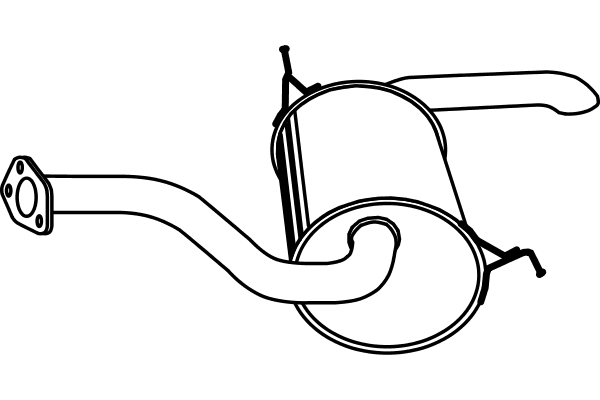 Rear Muffler (P3892)
