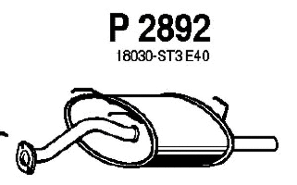 Rear Muffler (P2892)