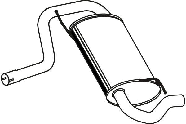 Rear Muffler (P1907)