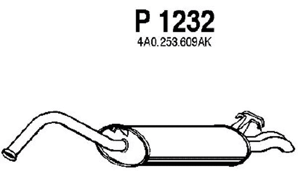 Rear Muffler (P1232)