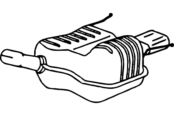 Rear Muffler (P4404)