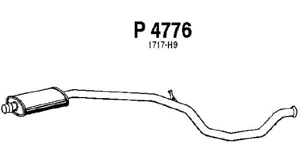 Centre Muffler (P4776)
