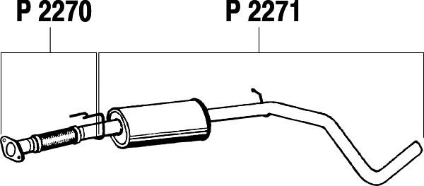 Centre Muffler (P2270)