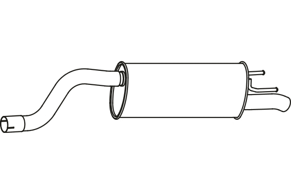 Rear Muffler (P43092)