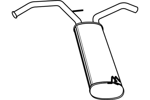 Rear Muffler (P1877)