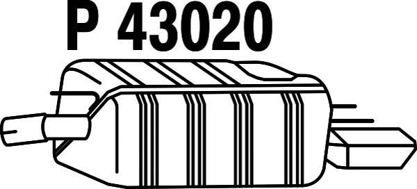 Rear Muffler (P43020)