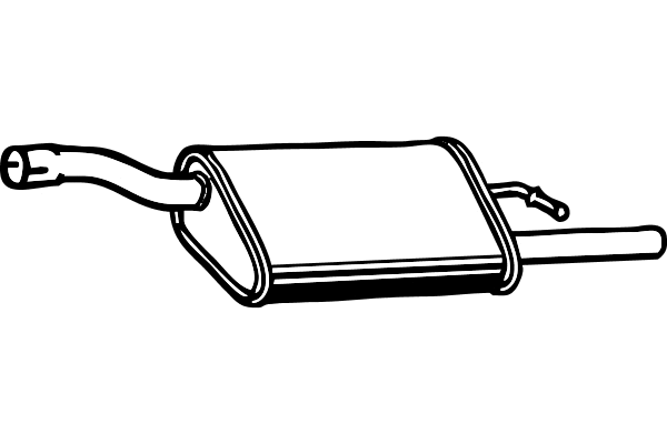 Rear Muffler (P2666)