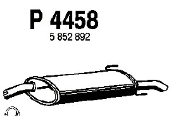 Rear Muffler (P4458)