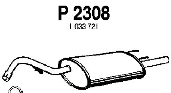 Rear Muffler (P2308)