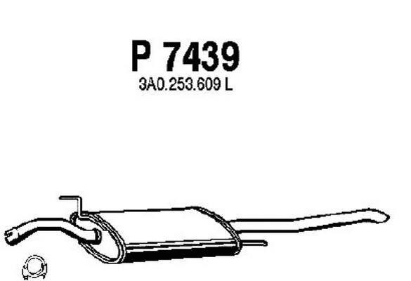 Rear Muffler (P7439)