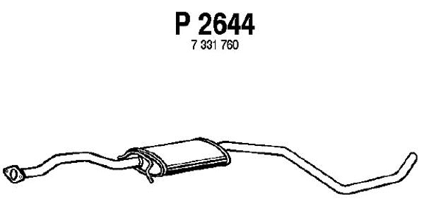 Centre Muffler (P2644)