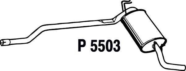 Rear Muffler (P5503)