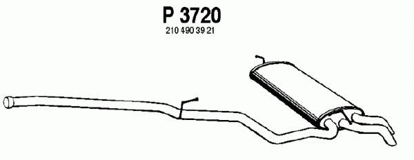 Rear Muffler (P3720)