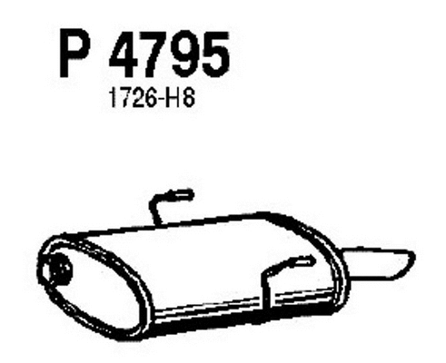 Rear Muffler (P4795)