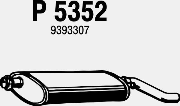 Rear Muffler (P5352)