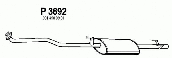 Front Muffler (P3692)