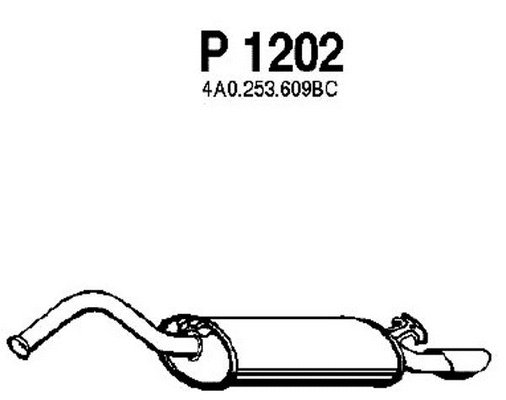 Rear Muffler (P1202)