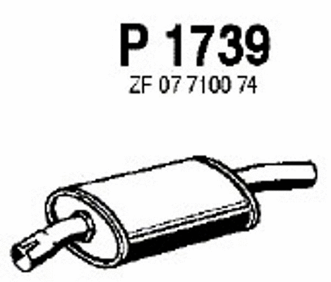 Centre Muffler (P1739)