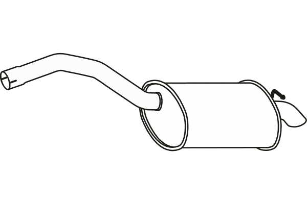 Rear Muffler (P23129)