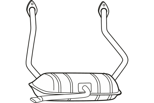 Rear Muffler (P22001)