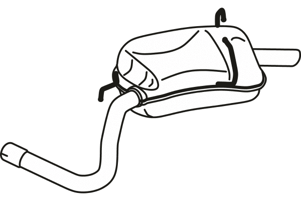 Rear Muffler (P22042)