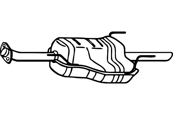 Rear Muffler (P4493)