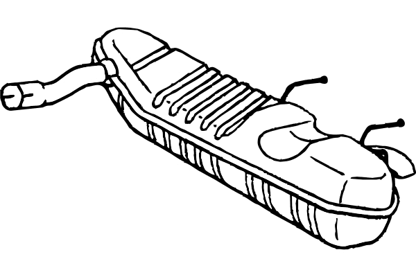 Rear Muffler (P4387)