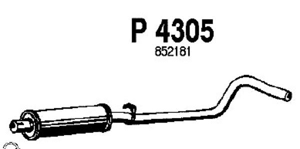 Centre Muffler (P4305)