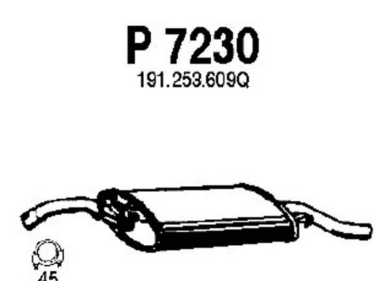 Rear Muffler (P7230)
