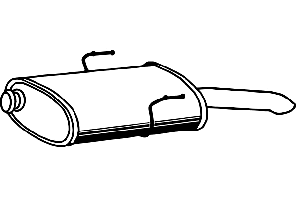 Rear Muffler (P4891)