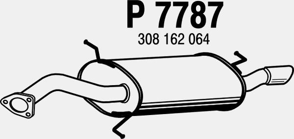 Rear Muffler (P7787)
