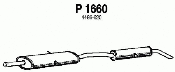 Rear Muffler (P1660)