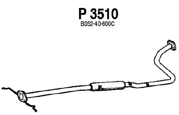 Centre Muffler (P3510)