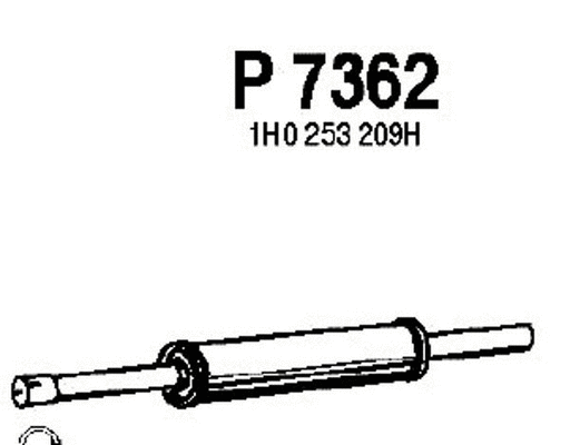 Centre Muffler (P7362)