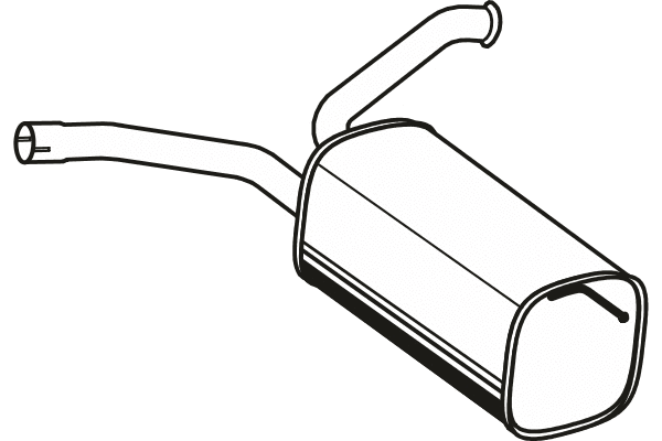 Rear Muffler (P1715)