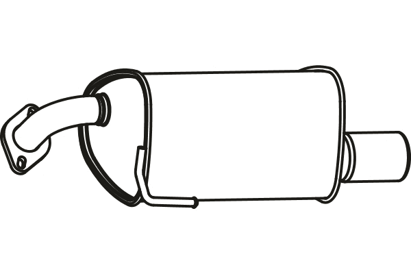 Rear Muffler (P9042)