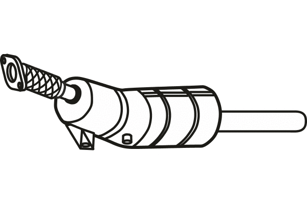 Soot/Particulate Filter, exhaust system (P9884DPF)
