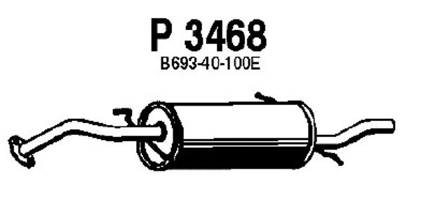 Rear Muffler (P3468)