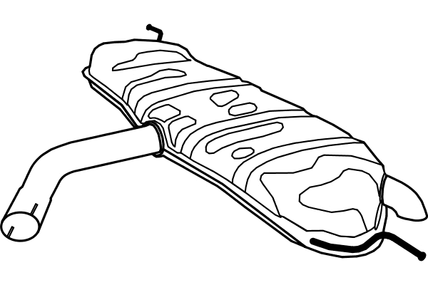 Rear Muffler (P7576)