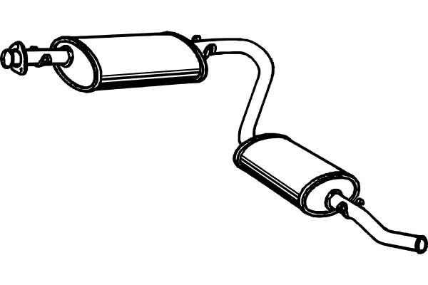 Rear Muffler (P1764)