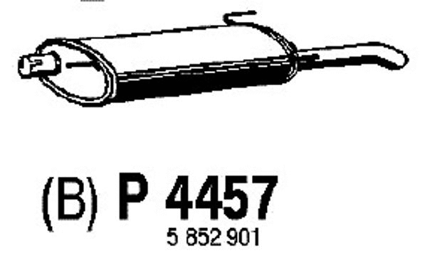 Rear Muffler (P4457)