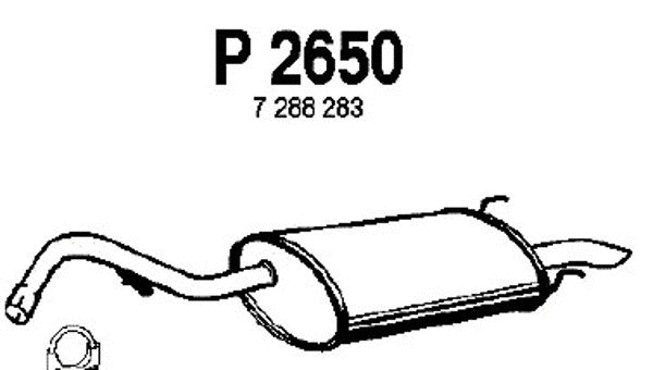 Rear Muffler (P2650)